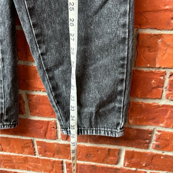 Who What Wear Womens 2 Black Stone Wash High Waist Barrel Jeans - Picture 7 of 8